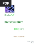 Download Biology Investigatory Project- Viral Diseases by Samiha Antara SN237501673 doc pdf