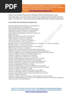 List of Australian Universities With Requirement of 5.5 and Above in IELTS !!