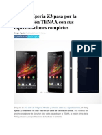 El Sony Xperia Z3 Pasa Por La Certificación TENAA Con Sus Especificaciones Completas