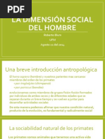 La Dimensión Social Del Hombre