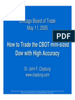 CBOT Mini Dow Trading Strategy
