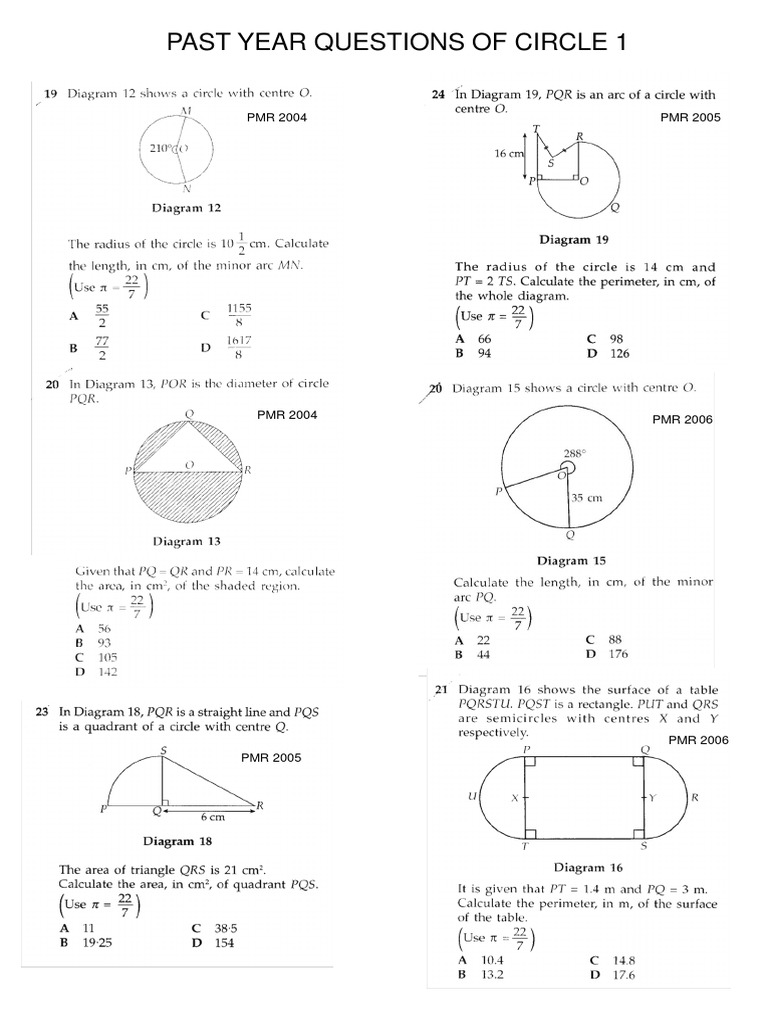 PMR Circle 1 Past Year Questions | PDF | Technology & Engineering