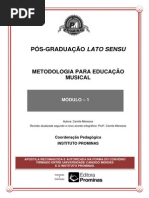 Metodologia Para Educação Musical