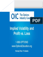 Implied Volatility and Profit vs. Loss: 1-888-OPTIONS