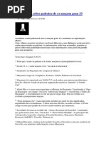 Informações Sobre Palestra de Ex-maçom Grau 33