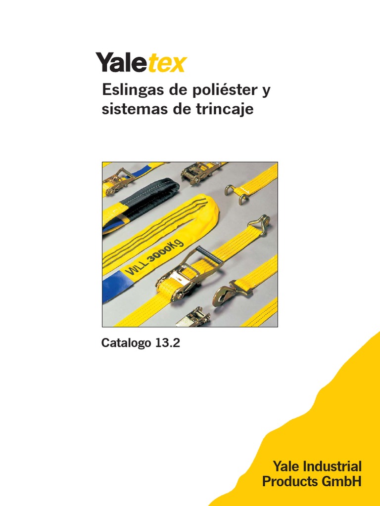 Catalogo Yaletex Gama de Eslingas Etc, PDF, Aluminio