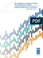 Desarrollo Humano y Dinámicas Económicas Locales: Contribución de La Economía de La Cultura