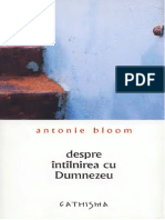 Mitropolitul Antonie Bloom, Despre intalnirea cu Dumnezeu