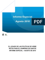 CINEP - Legado Uribe Retos de Santos 2010 Informe Especial