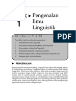 Topik 1 Pengenalan Ilmu Linguistik