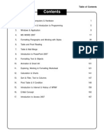 Ms Office 2007 Skills Toc