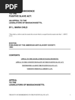 The Duty of Disobedience to the Fugitive Slave ActAnti-Slavery Tracts No. 9, An Appeal To The Legislators Of Massachusetts by Child, Lydia Maria Francis, 1802-1880