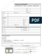 Ficha de Inscrição Bim Treinamentos - Curso Promob