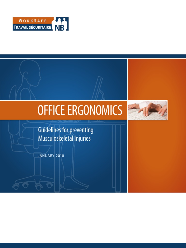 Ergonomic Guidelines Chair Computer Keyboard