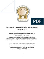 Implementacion de Tecnicas para La Mejora Lectura