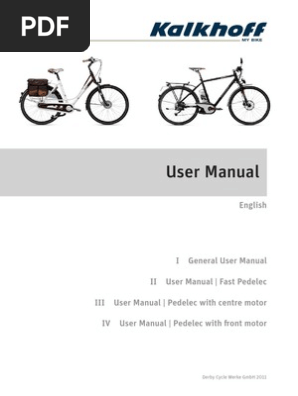 Kalkhoff Users Manual | PDF | Tire | Nut (Hardware)