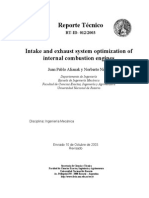 Intake and Exhaust System Optimization of Internal Combustion Engines