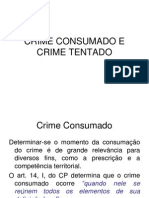 Crime Tentado e Crime Consumado