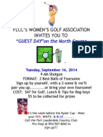 Wga September 16th Guest Day Flyer
