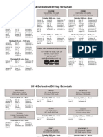 DDC Schedule 2014
