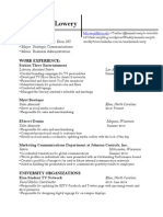 Lowery Resume