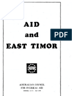 ACFOA Aid and East Timor July1979