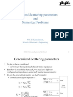 Generalized Scattering Parameters and Numerical Problems: Prof. D. Kannadassan, School of Electronics Engineering