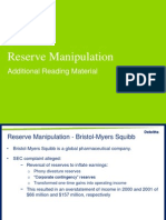 Reserve Manipulation Examples