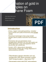 Determination of Gold in Ore Samples