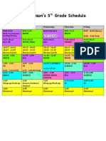 Robinson Class Schedule 2014-15