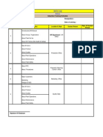 Induction Training Schedule