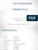 Bartholin's Cyst (Mini Cex)