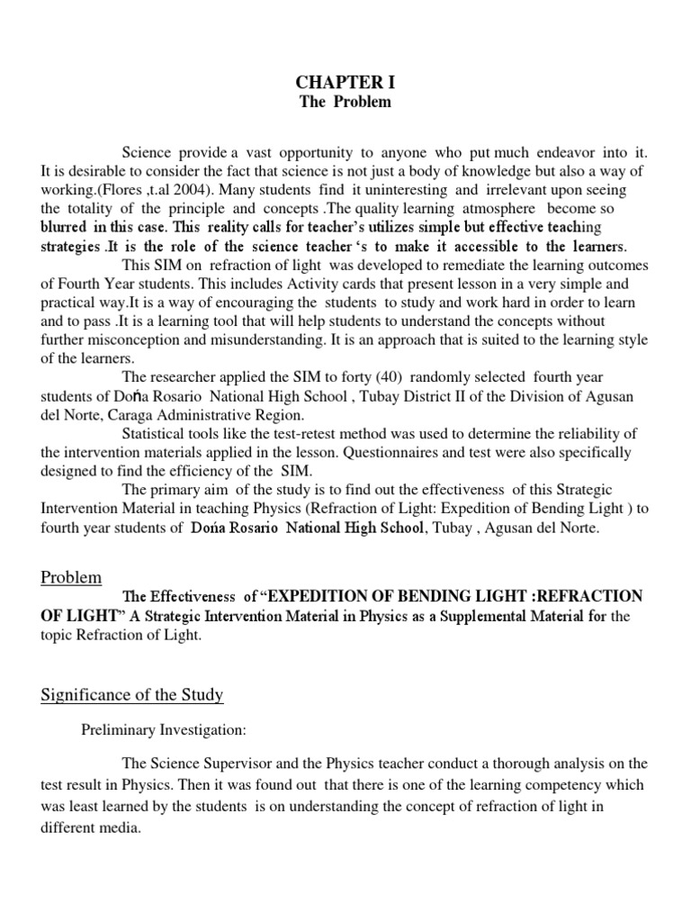 Strategic Intervention Material Action Research | PDF | Teachers 