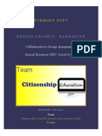 design project-citizenship education narrative