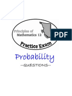 BC Principles of Math 12 - Probability Practice Exam