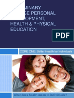 Prelim Pdhpe Coreone-Powerpoint1