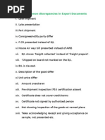 Download Some Common Discrepancies in Export Documents by macsain SN23761213 doc pdf