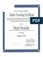 Online Teaching Certification