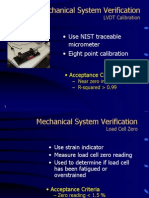 Mechanical System Verification