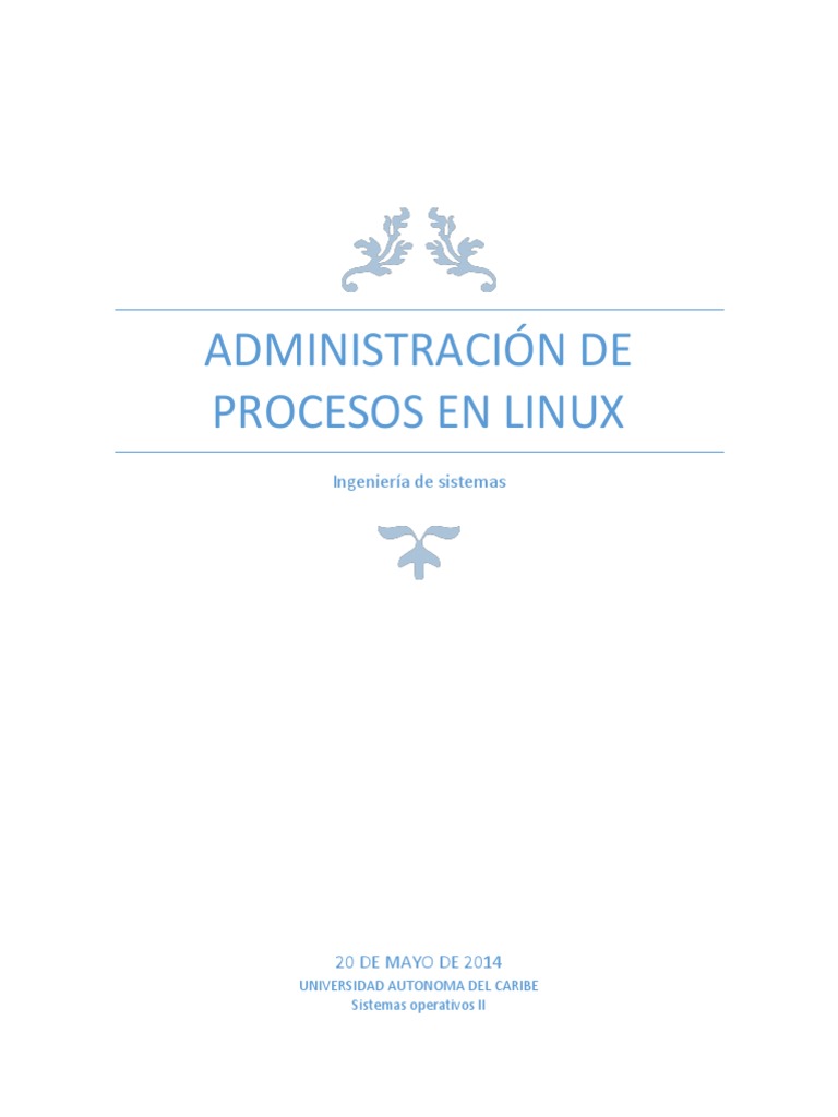 Comandos para Administrar Procesos en Linux | PDF | Proceso ...