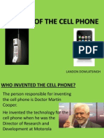 History of The Cell Phone: Landon Dowlatsingh