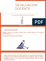 Autoevaluación Docente