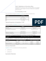 Hastelloy C-276 - Nickel-Molybdenum-Chromium Alloy