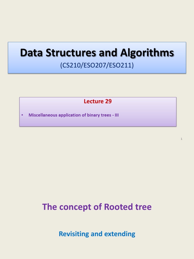 Rooted Trees in Data Structures | PDF | Theoretical Computer Science ...