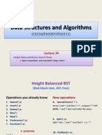 Data Structures and Algorithms: Height Balanced BST Operations in O(log n) Time