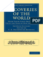 Antó Nio Galvano, C. R. Drinkwater Bethune Editor, Richard Haykluyt Translator Discoveries of The World From Their First Original Unto The Year of Our Lord 1555 Cambridge Library PDF