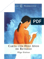 Guirao, Olga - Carta Con Diez Años de Retraso PDF