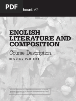 Ap English Literature and Composition Course Description