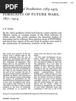 Forecasts of Future Wars,: The Pattern of Prediction