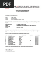 Contoh surat dukungan alat untuk tender